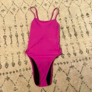 Size 30 Full Coverage Fuchsia One Piece Jolyn